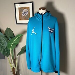 Jordan Charlotte Hornets Green Men's Lightweight Full Zip Jacket W/Hood
